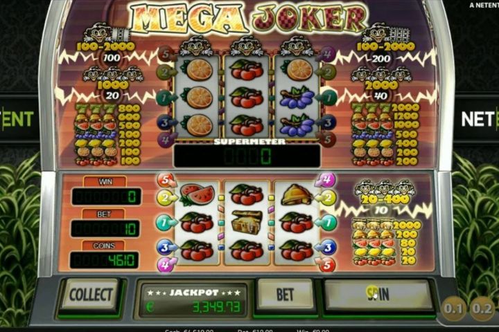 mega joker casino gameplay demo screenshot