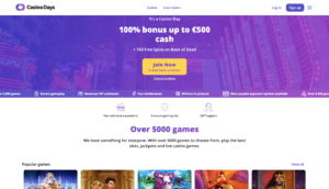 casino days homepage