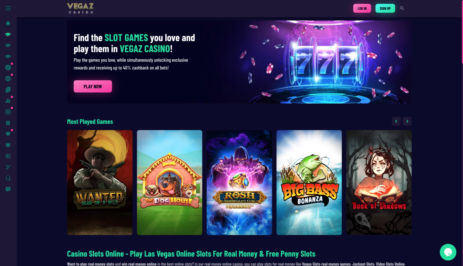 vegaz casino top online slots Aussie