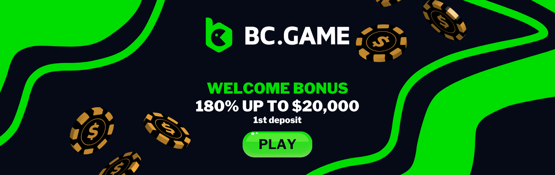 Welcome bonus bc.game casino online