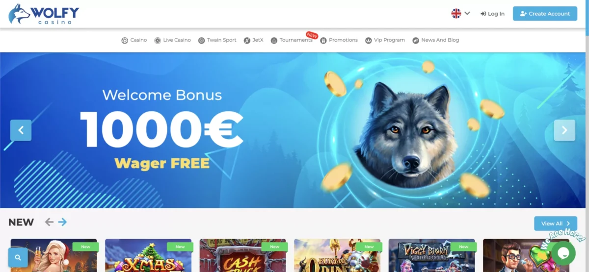 wolfy casin online homepage casino site review