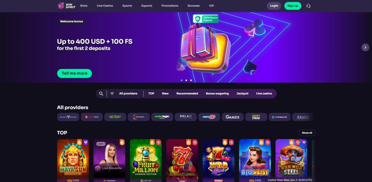 winspirit best casino review